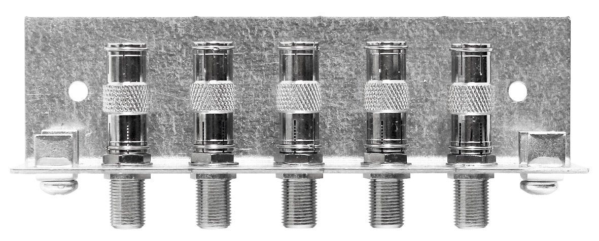 Axing QEW 5-12 earthing angle grounding rail bracket (row, 5-way), Aluminium