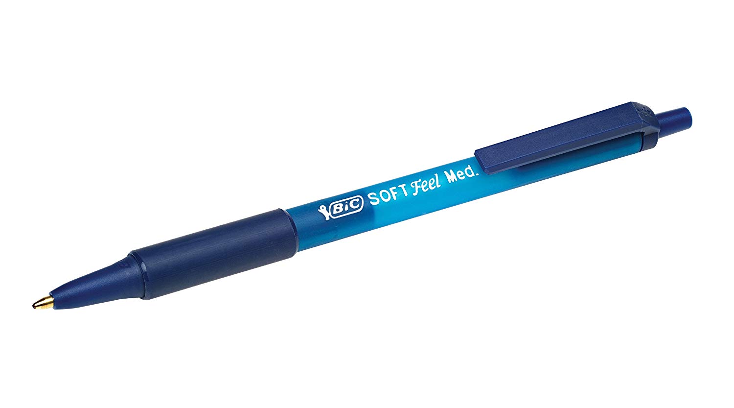 BIC ® ® BIC SOFT Feel clic Grip Pen 0.4 MM, Blue - Image 4