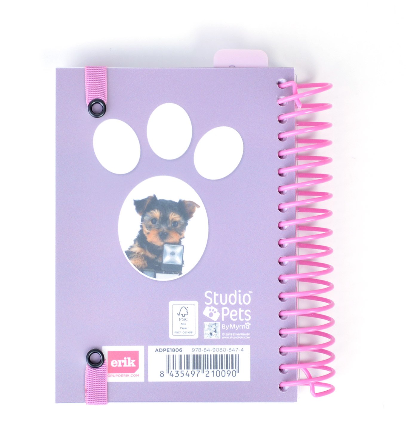 Grupo Erik editores Studio Pets - School Agenda with Spiral in Spanish with Dog Design, 11.4 x 16 cm - Image 3