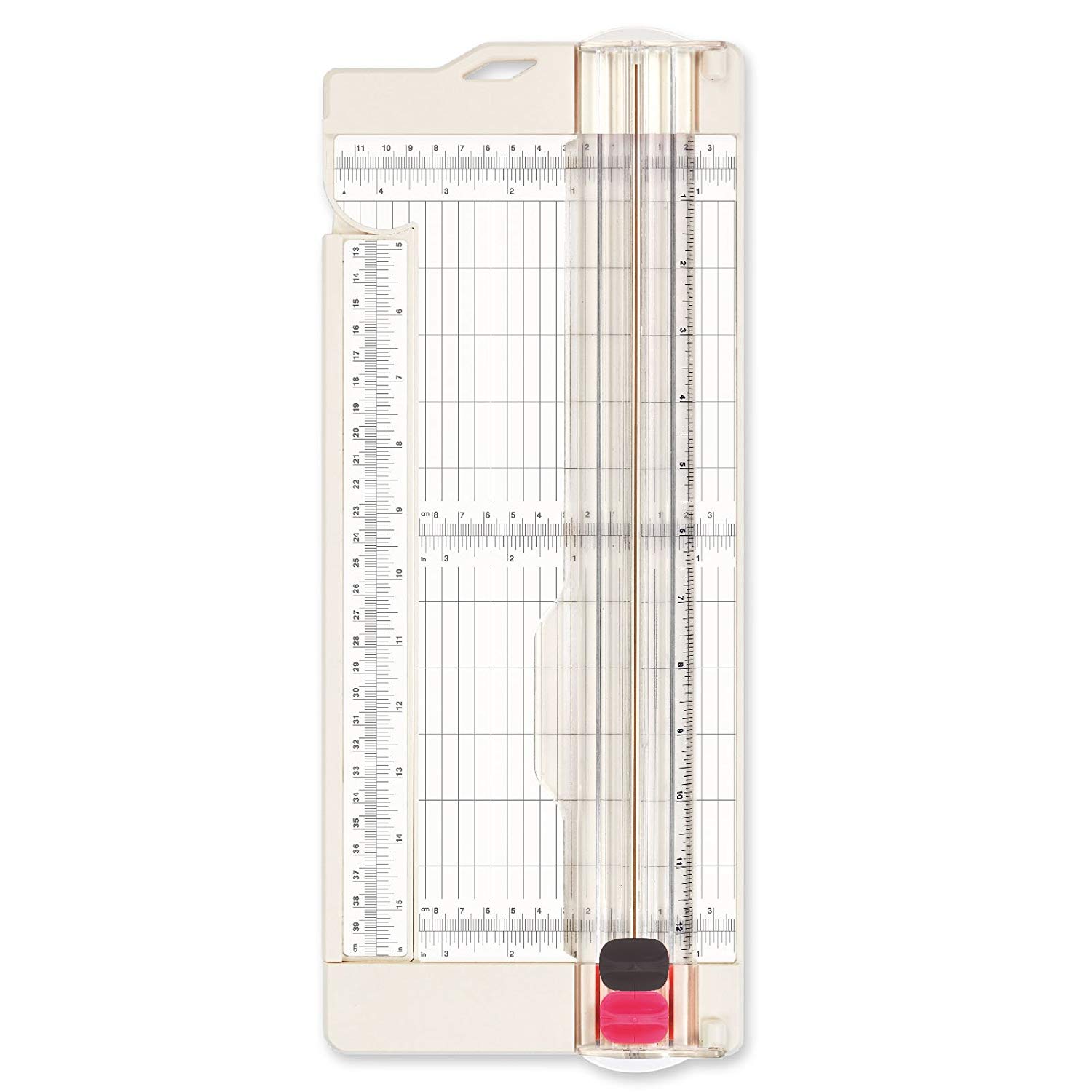 Vaessen Creative Trimmer + Scoring Board 4.5" for Scrapbooking Cardmaking and Other Paper Crafts, White, 11,4 x 30,5 cm
