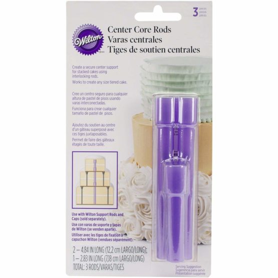 Wilton Dowel Rods for Tiered Cakes, Plastic Center, set of 3