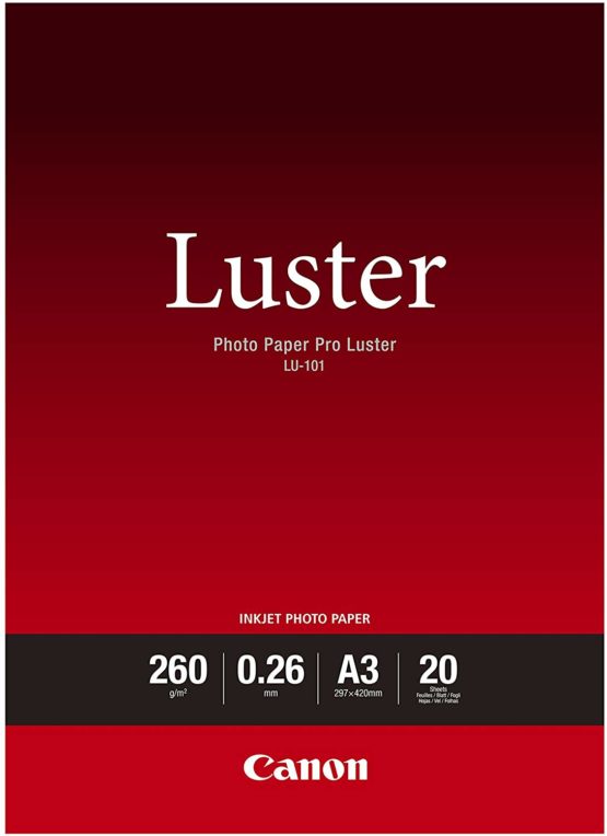 Canon A3 Luster Paper (20 Sheets) White
