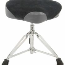 Deluxe Drum Stool Throne with Saddle Style Felt Seat + Corkscrew Height Adjustment