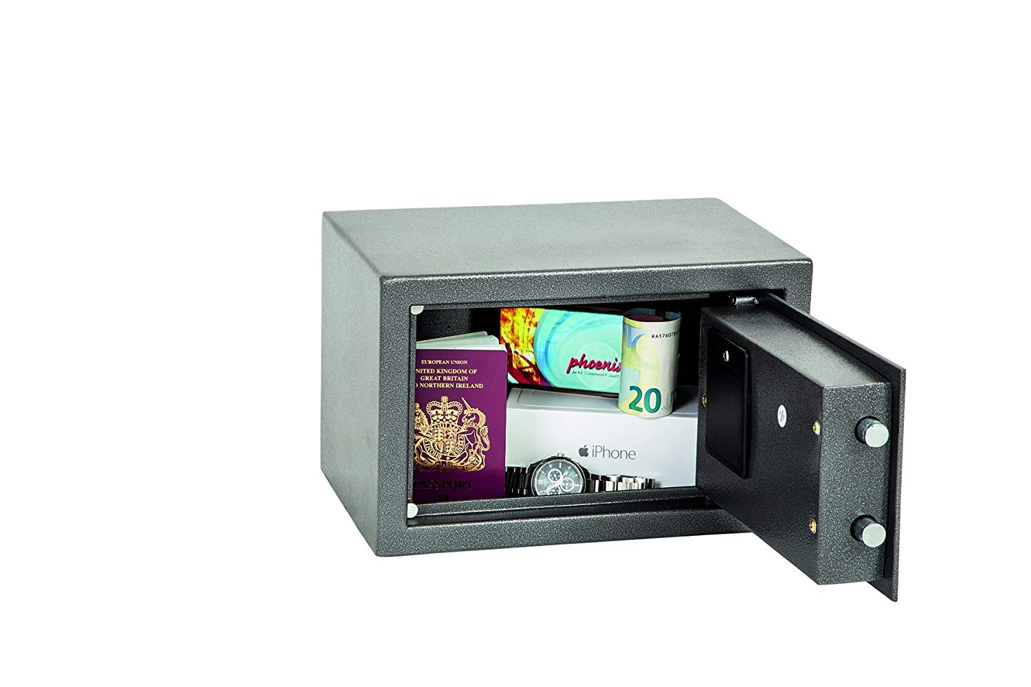Phoenix Safe Company, SS0801E Vela Home & Office Security Safe, Twin Locking Bolts, Electronic Locking - Image 3