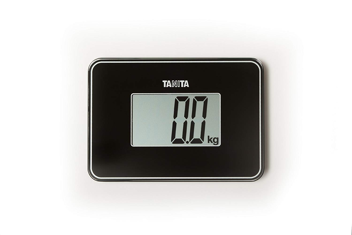 TANITA HD-386 Ultra-Compact Travel Scale with Large LCD Display, Black