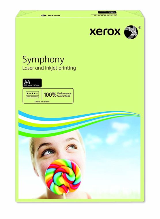Xerox Symphony Coloured Paper Multifunctional Ream-Wrapped 80gsm A4 Green Ref 003R93965 [500 Sheets] - Image 2