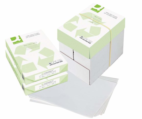 Q Connect 100% Recycled Multifunctional A4 80 gsm Copier Paper - 5 x Reams of 500 Sheets Per Box - Image 2