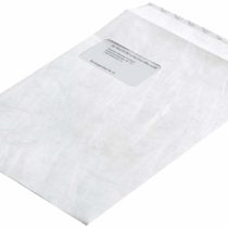Tyvek Pocket Envelopes with Window Strong Lightweight C4 H324xW229mm White Ref 555057 [Pack of 100]
