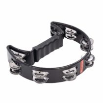Percussion Plus PP486/1 Half Moon Tambourine - Black