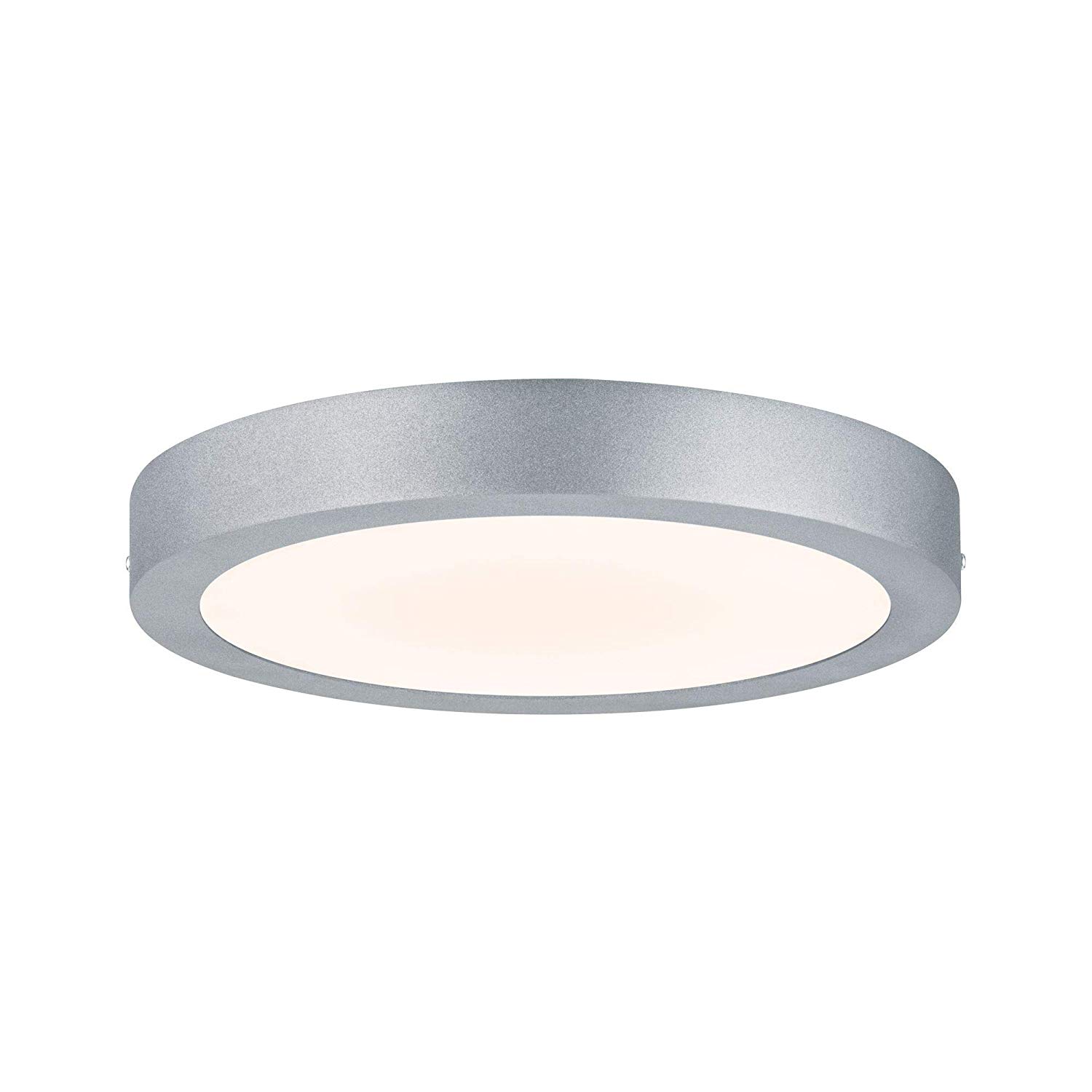 WallCeiling Lunar LED Panel 300mm 17W 230V matt Chrome Aluminium, Chrome Matt, 30x3,8x30 cm