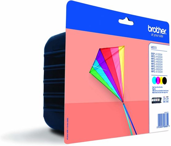 Brother LC-223BK/LC-223C/LC-223M/LC-223Y Inkjet Cartridges, Black/Cyan/Magenta/Yellow, Multi-Pack, High Yield, Includes 4 x Inkjet Cartridges, Brother Genuine Supplies - Image 2