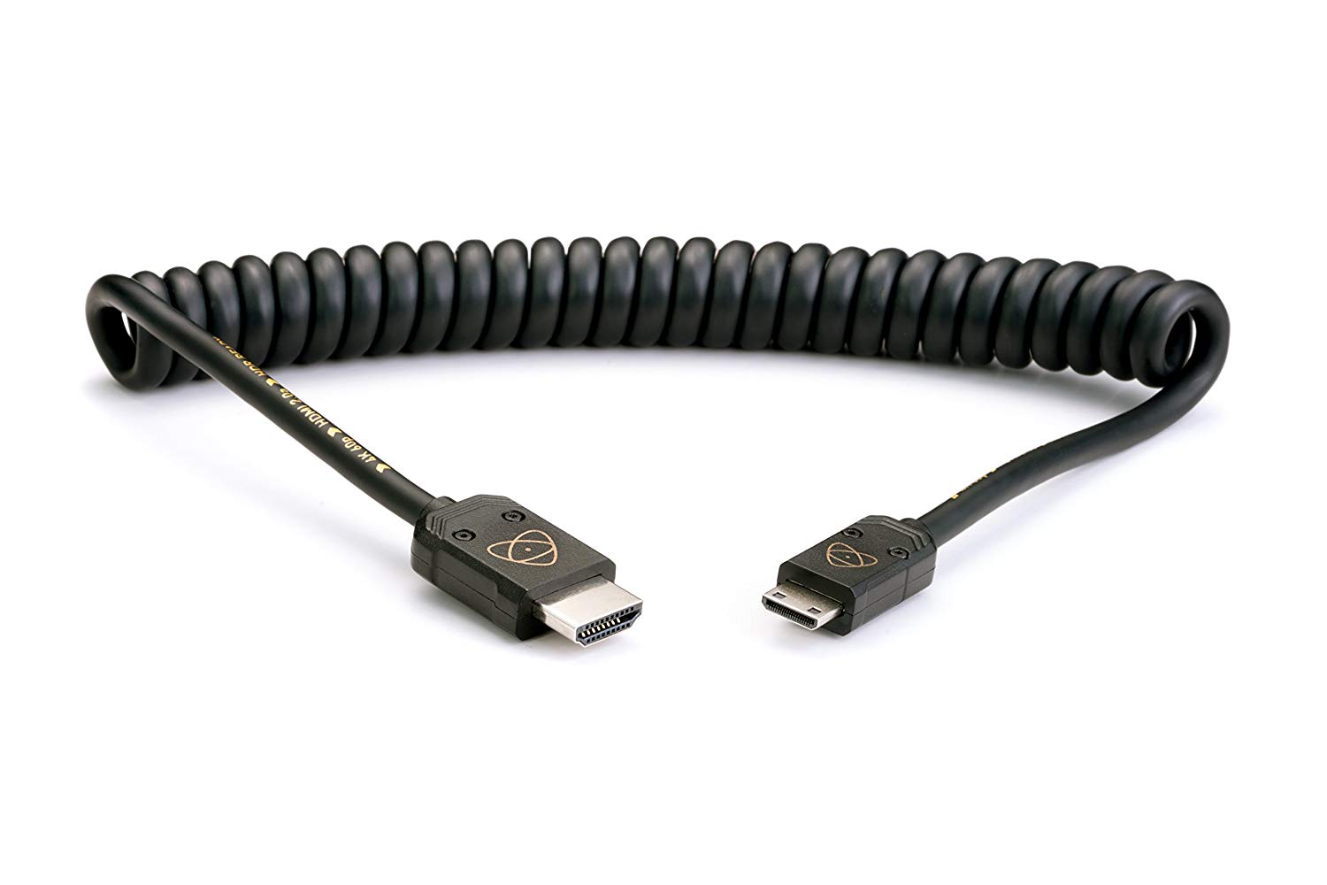 Atomos ATOM4K60C4 HDMI Cable Mini 40 cm, Cast Connector (80 cm Extended) black