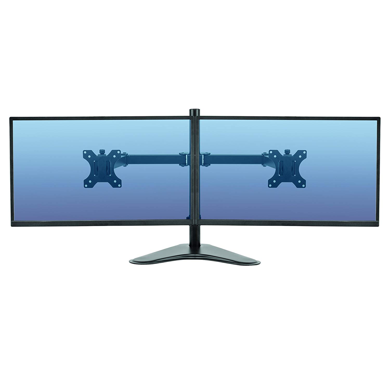 Fellowes Dual Monitor Arm, Seasa Freestanding Monitor Mount for 8KG 27 inch Screens, Ergonomic Adjustable Monitor Arm - Image 3