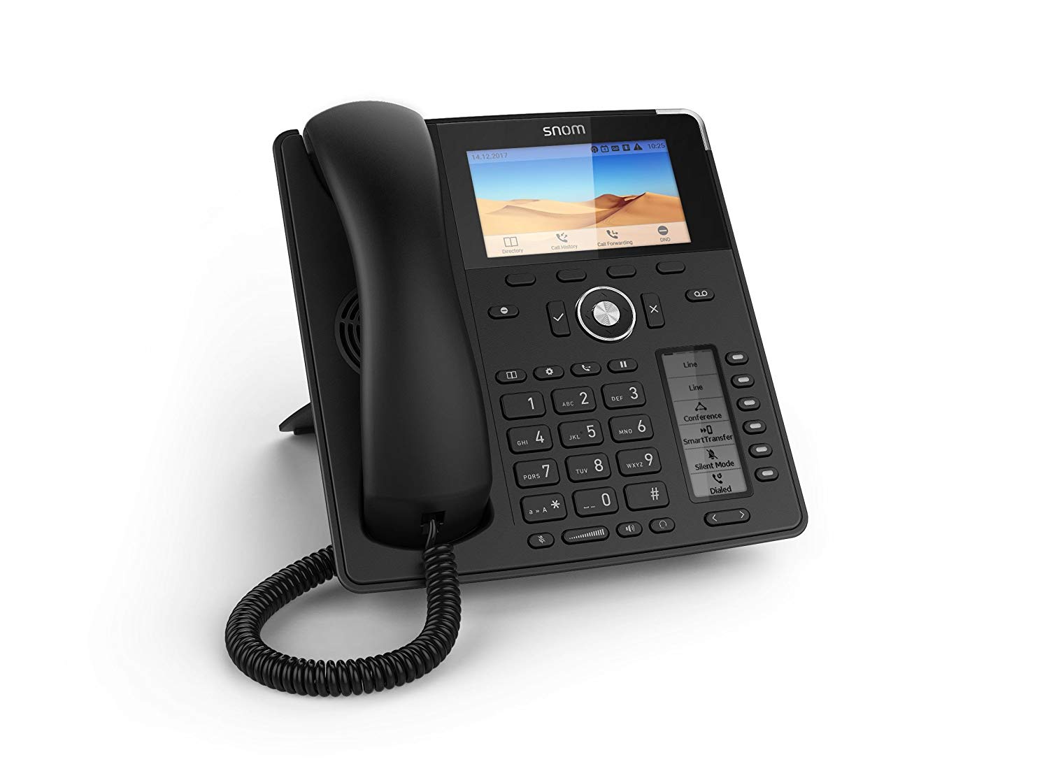 Snom D785 Global Desk Telephone (6 (24) Configurable Self-labeling Multicolor LED Keys,High-resolution Colour Display),Black,00004349 - Image 2