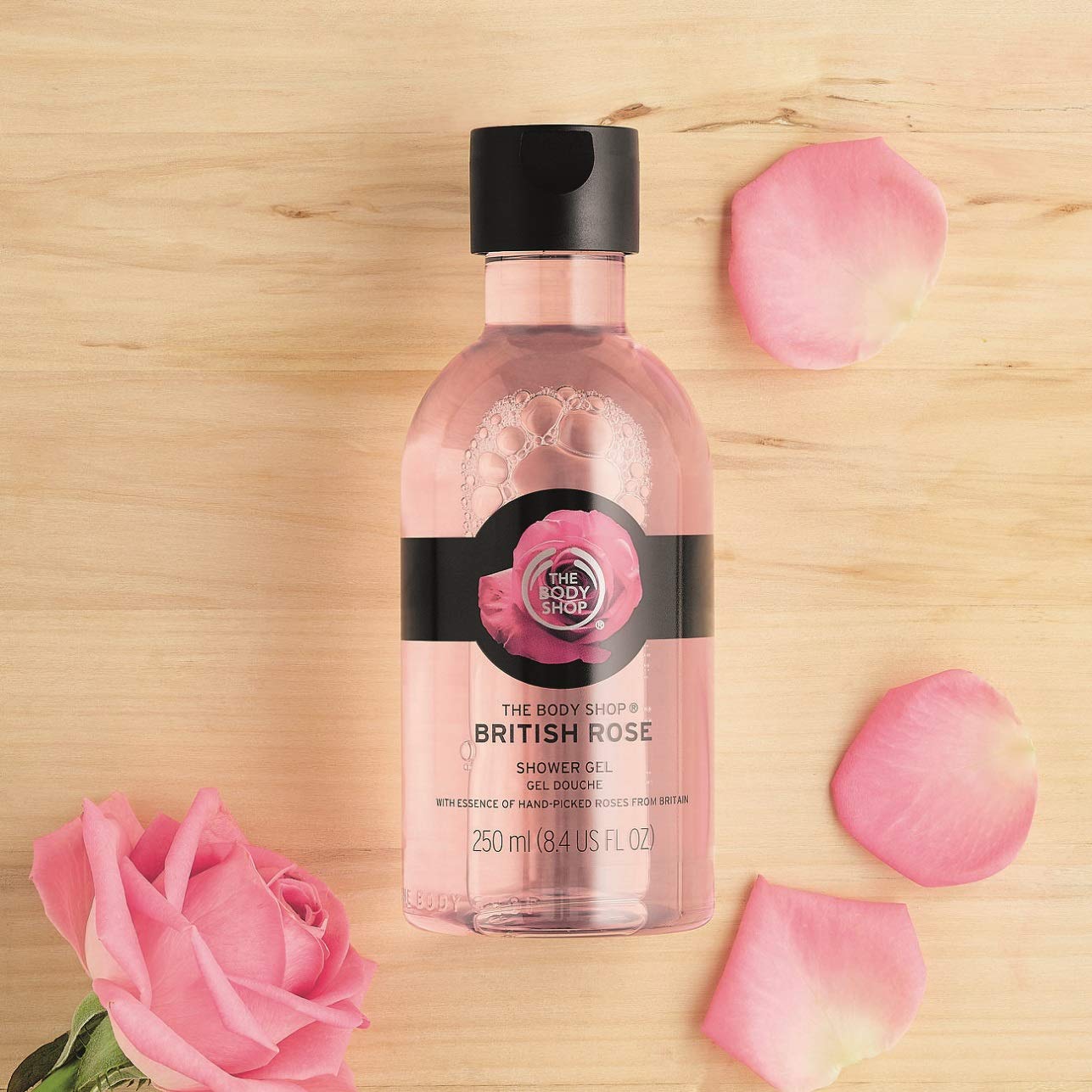 The Body Shop British Rose Shower Gel (1x 250ml), Floral Womens Shower Gel - Image 2