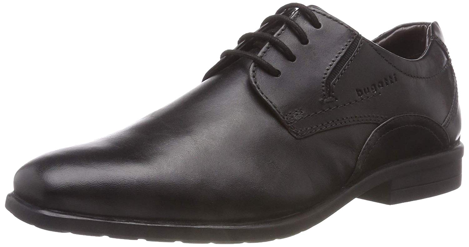 bugatti 313220011000, Men’s Derbys, Black (Schwarz 1000), 7.5 UK (41 EU), Black Schwarz 1000