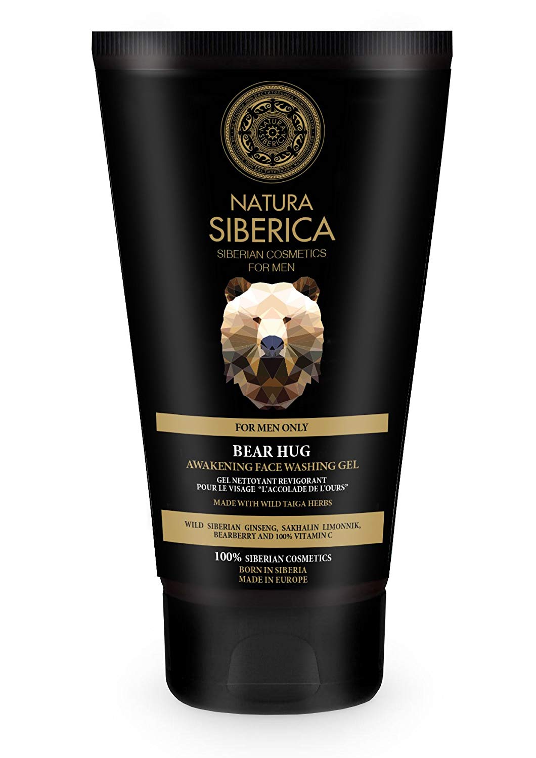 Natura Siberica Bear Hug Awakening Face Washing Gel for Men 150 ml, (Pack of 1), multicolour, 150 ml (Pack of 1) - Image 2