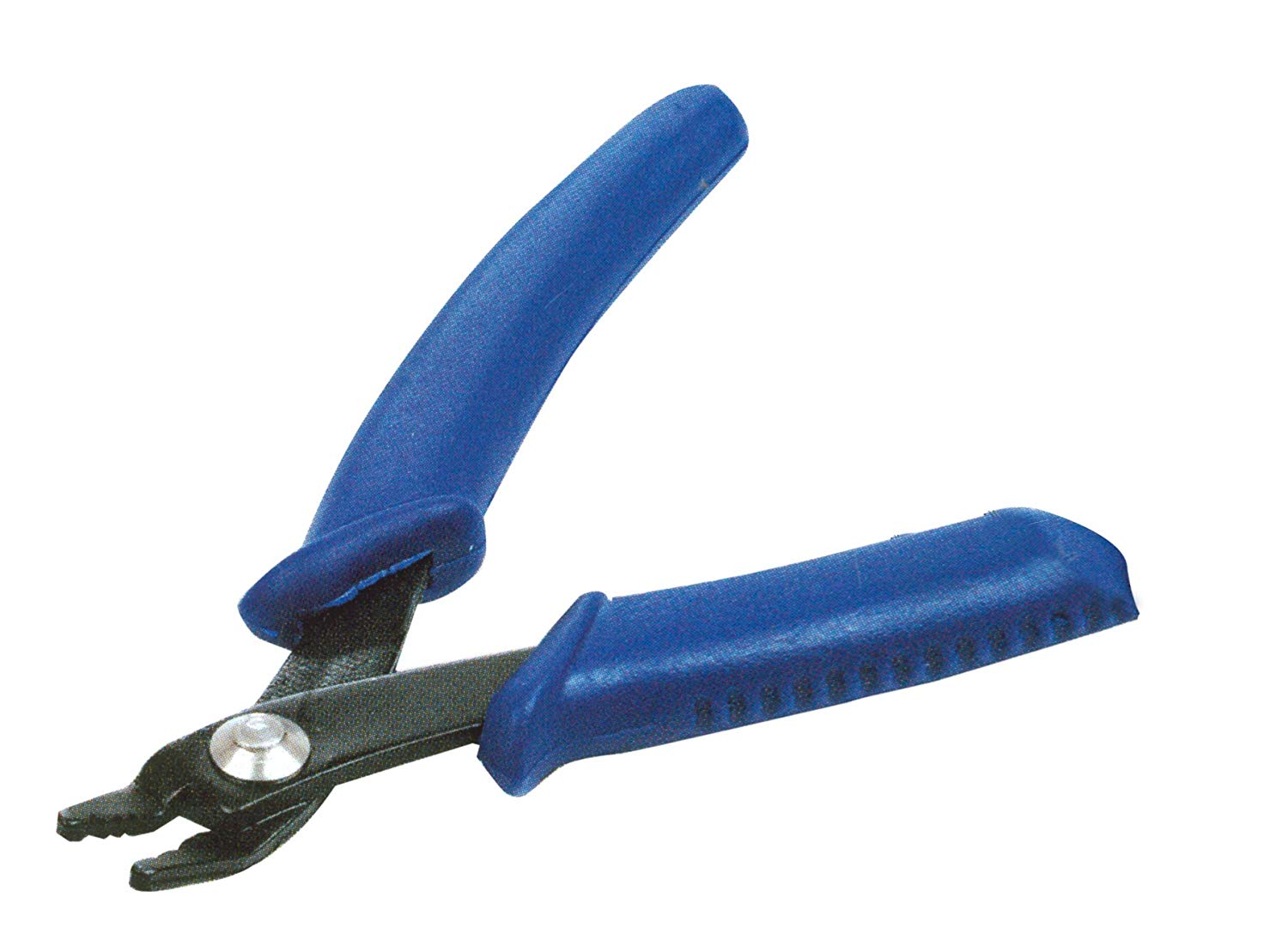 Vaessen Creative Crimp Tool Plier for Jewellery Making Crimp Beads and Beading Wire, Blue, 13x5x1 cm
