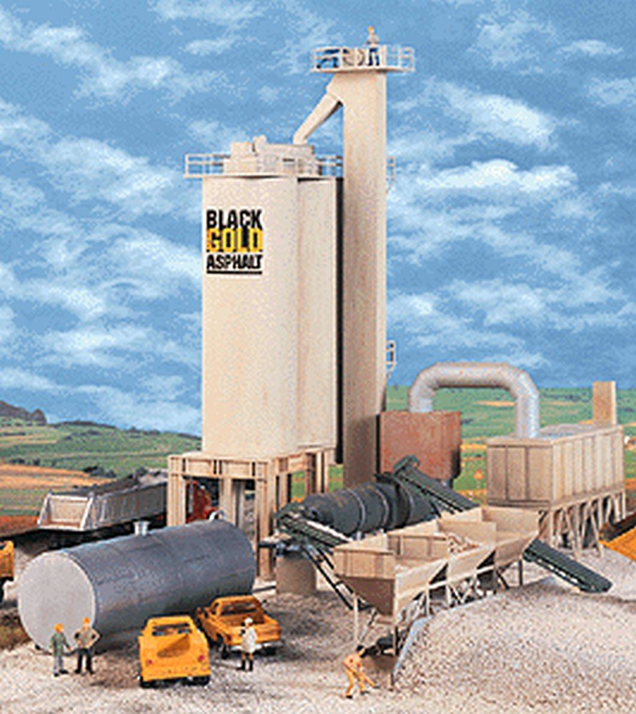 Walthers Cornerstone 933-3085 Model Railway Accessories, Black and Gold Asphalt - Hot Mix Plant, Mittel