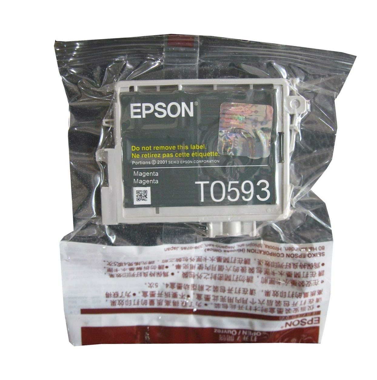 Epson magenta red ink inkjet printer cartridge T0593, standard - Image 3