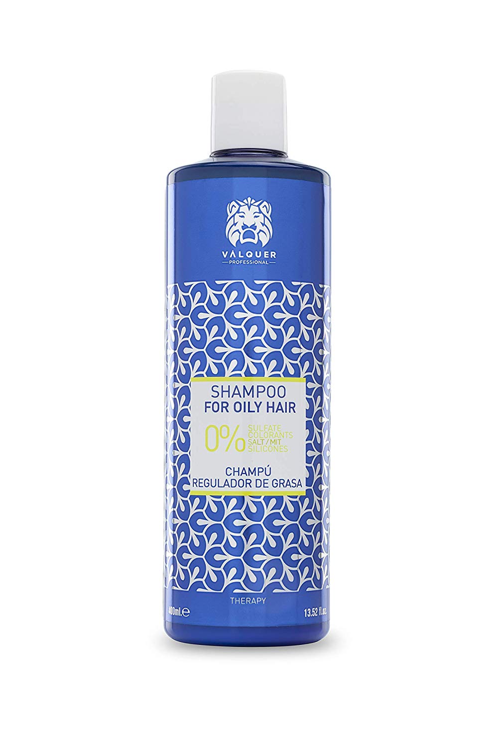 VALQUER Sebum-Regulating Shampoo Zero Formula, Blue, 400 ml (Pack of 1)
