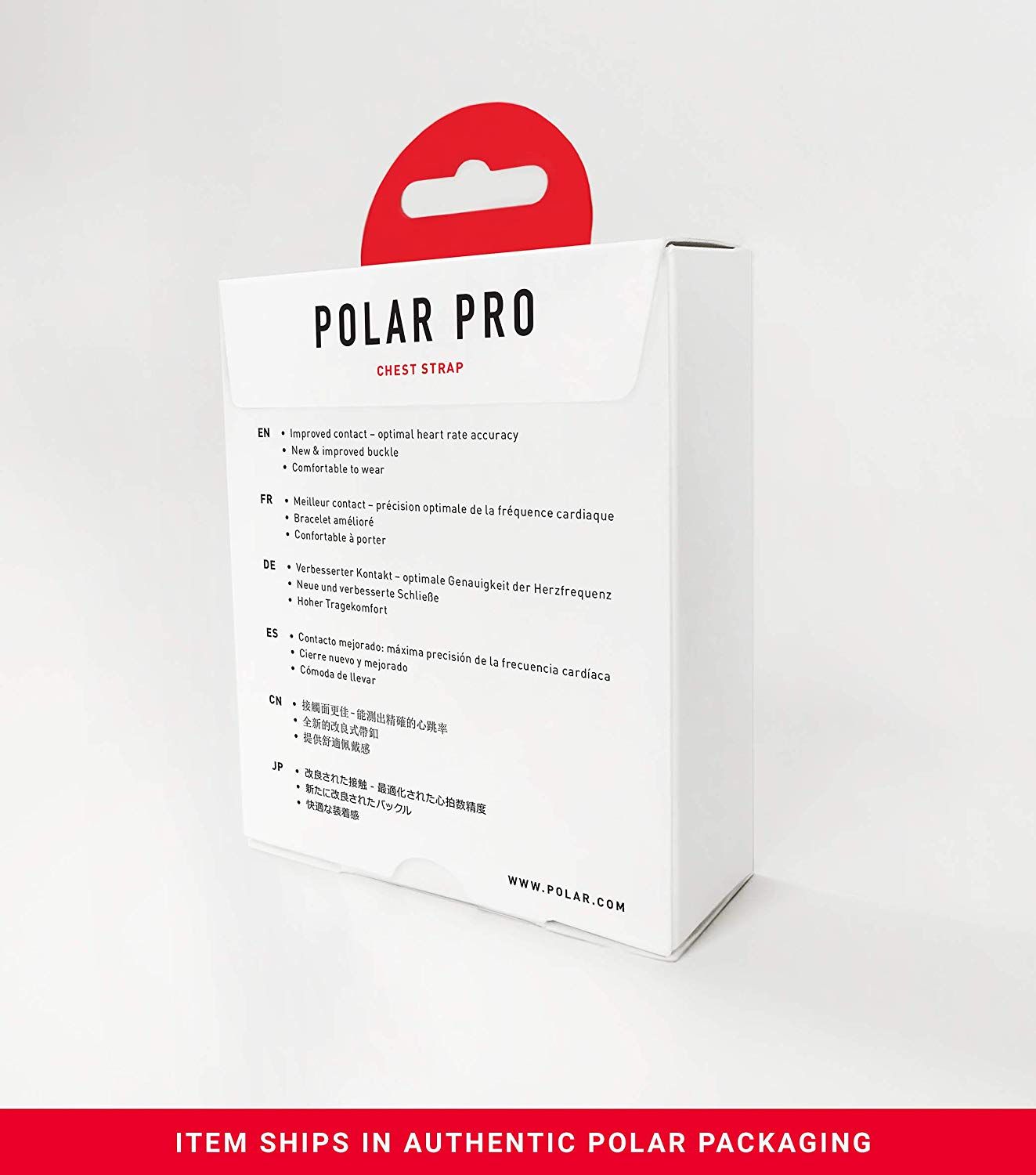 Polar Pro Chest Strap - Heart Rate Monitor Belt (XS-S, Black) - Image 2