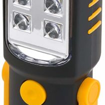 Brennenstuhl SMD LED-Universal Lamp/Portable inspection Light with Battery (Maximum 10 Hours Light Duration, Rotating Hook, Magnet), black