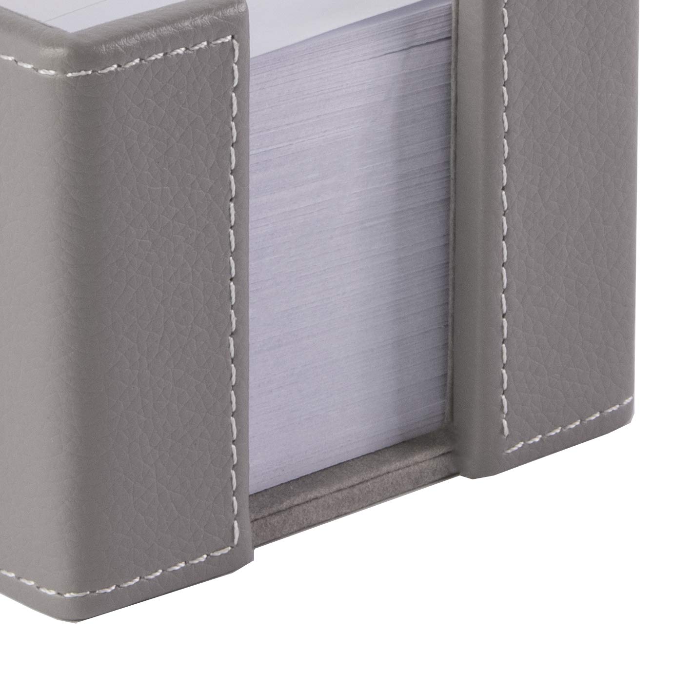 OSCO Faux Leather Memo Pad Holder with 750 White Sheets, Premium Desk Note Dispenser & Office Message Pad - Image 2