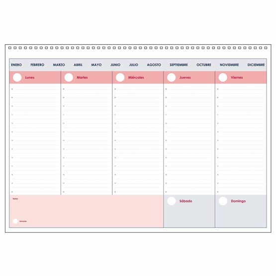 Dohe – Perpetual Weekly Planner – Desktop Weekly Planner – 42 x 29 cm - Image 2