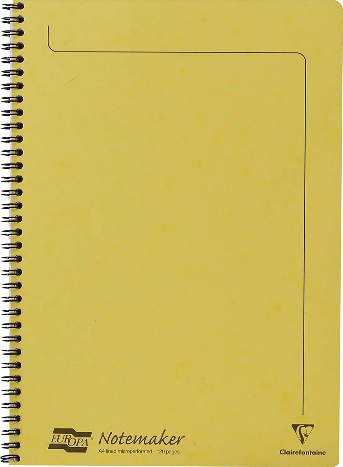 Clairefontaine 3154Z, Set of 10 Notemakers Europa Spiral Notebooks A4 21x29.7cm, 120 Detachable Lined Pages, 90g White Paper - Image 2