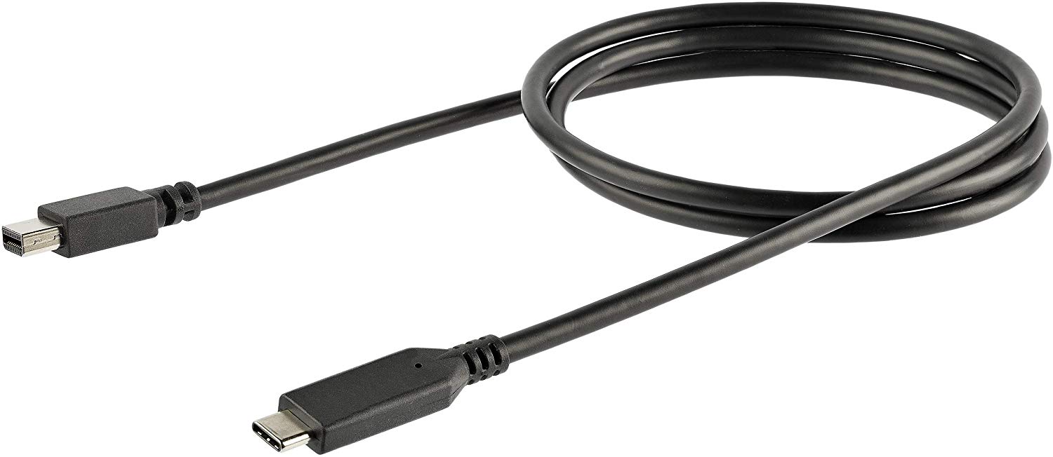 StarTech.com 1m / 3.3ft USB-C to Mini DisplayPort Cable - 4K 60Hz - Black - USB 3.1 Type C to mDP Adapter (CDP2MDPMM1MB) - Image 2