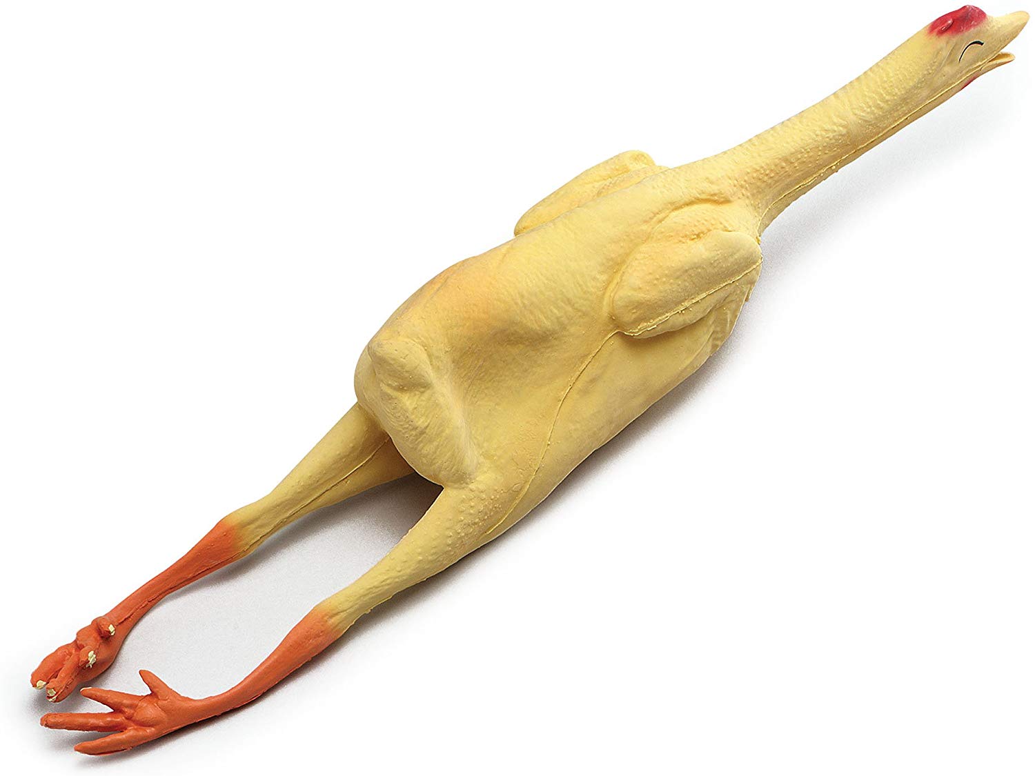 Bristol Novelty GJ036 Rubber Chicken Plucked Joke Prop Set, Yellow, One Size