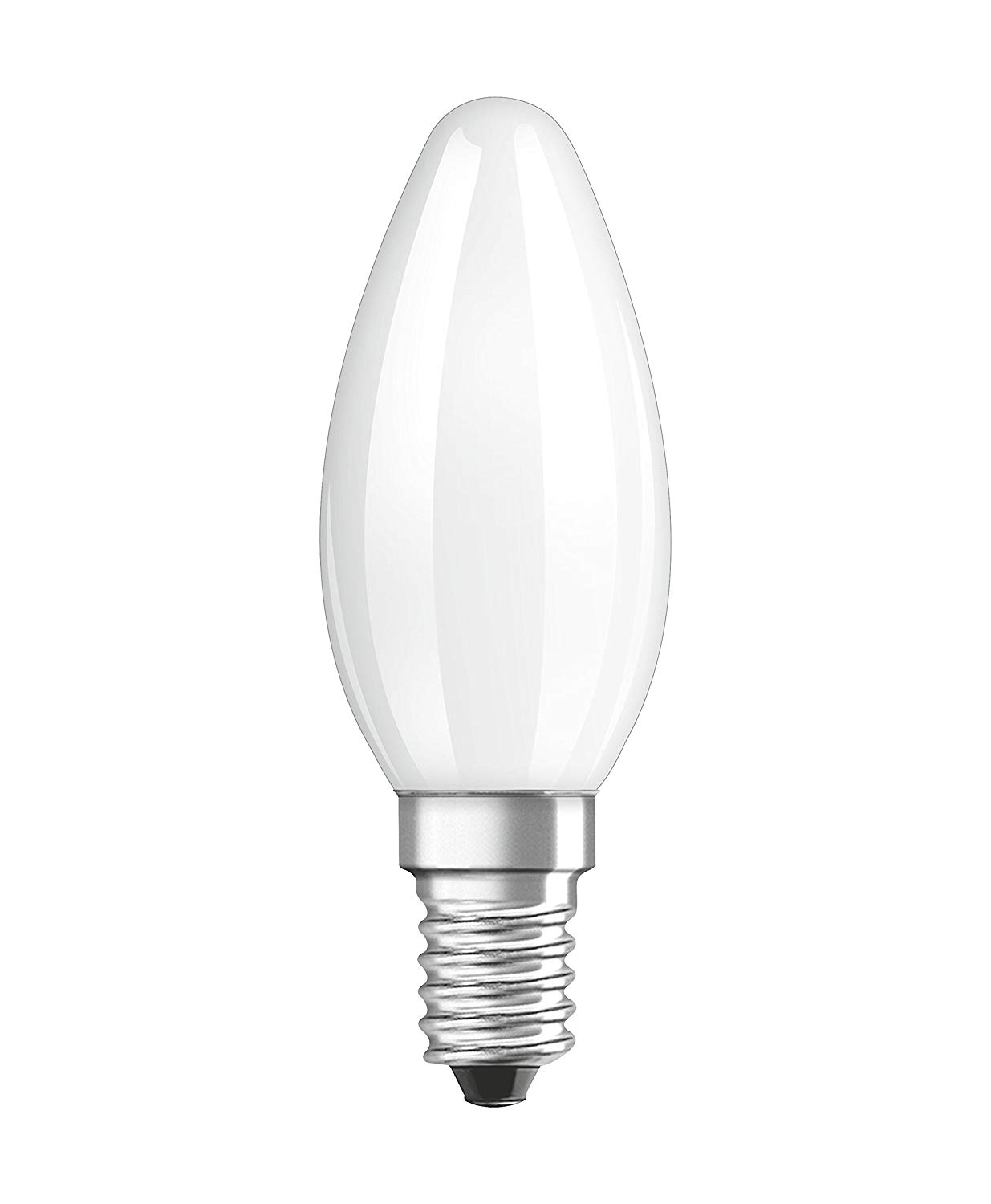 OSRAM LED Star Classic B / LED-lamp in candle shape with E14-base / not dimmable / replacement for 40 Watt / Matt / cool white