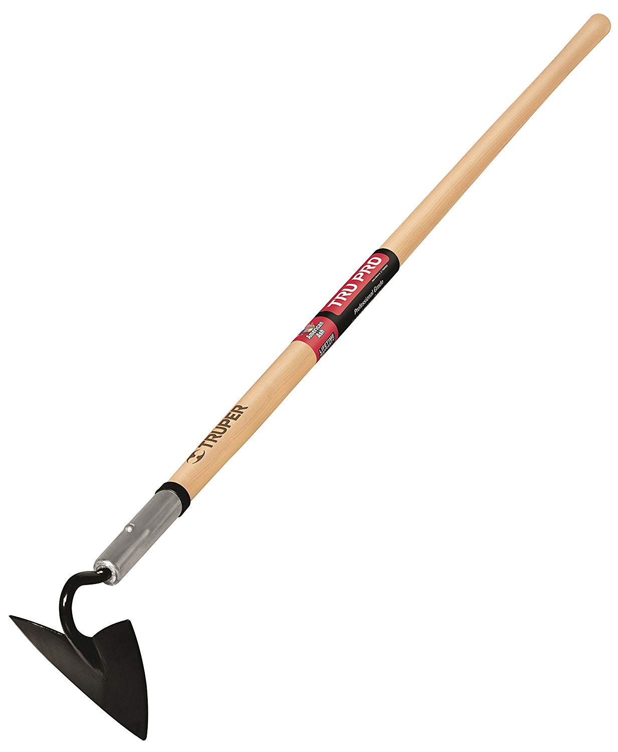 Truper 33572 Tru Pro 5-Inch Forged Warren Hoe, Ash Handle, 54-Inch, black