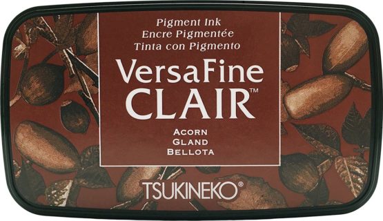 Tsukineko Acorn Versafine Clair Ink Pad, Synthetic Material, Brown, 5.6 x 9.7 x 2.3 cm