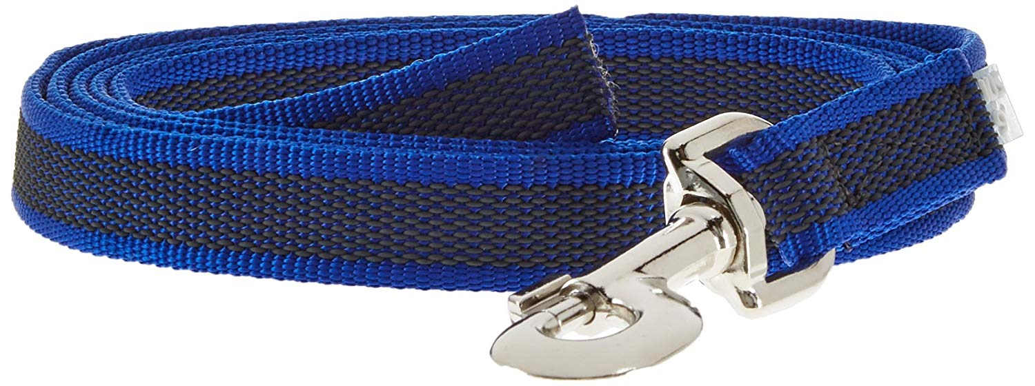 Color & Gray Super-Grip Leash without Handle, 20 mm x 2 m, Blue-Gray