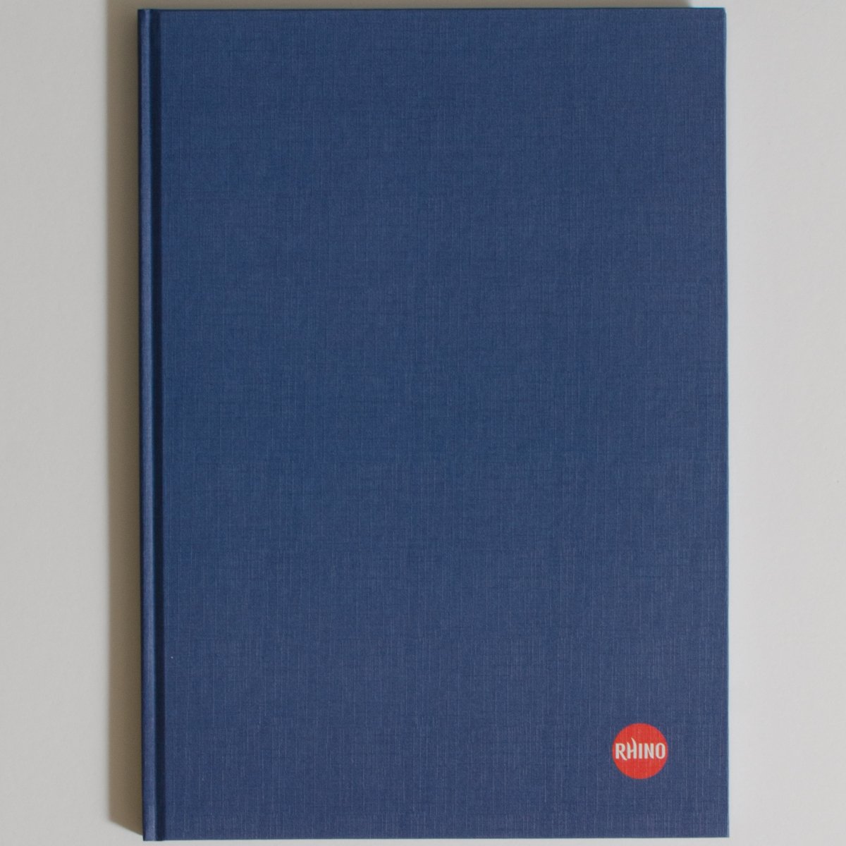Rhino A4 Blue Notebook, 192-Page / 8mm Lined Writing Book, 1-Pack, Hardback & Casebound Pad, School & Office Stationery Supplies - Image 2