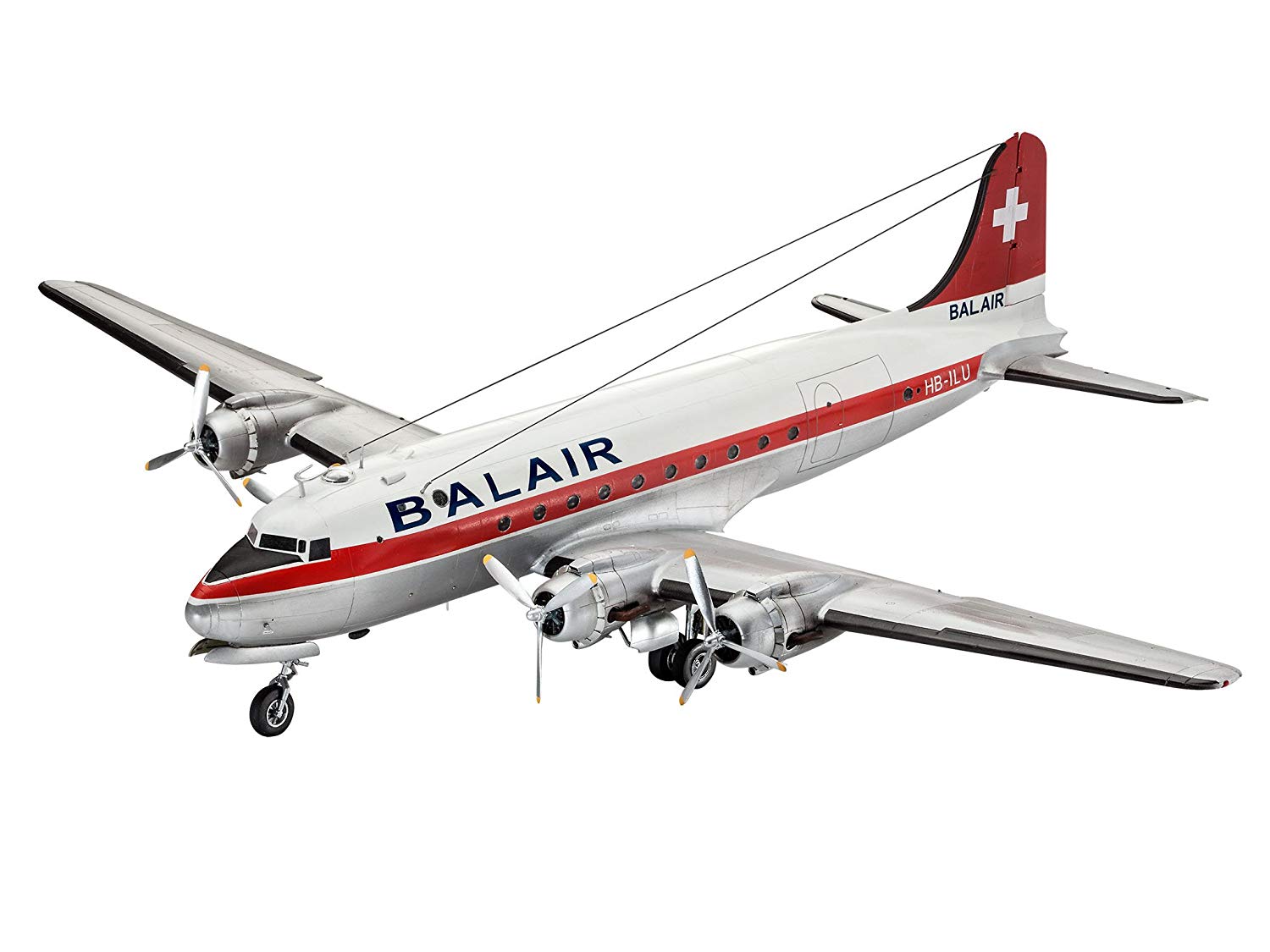 Revell 04947 DC-4 Balair / Iceland Airways Model Kit, Various - Image 3