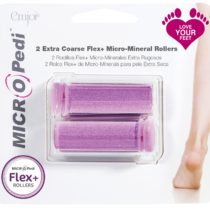Authentic Emjoi Micro Pedi Extra Coarse Flex+ Micro-Mineral Anti-Bacterial Rollers (Pack of 2)