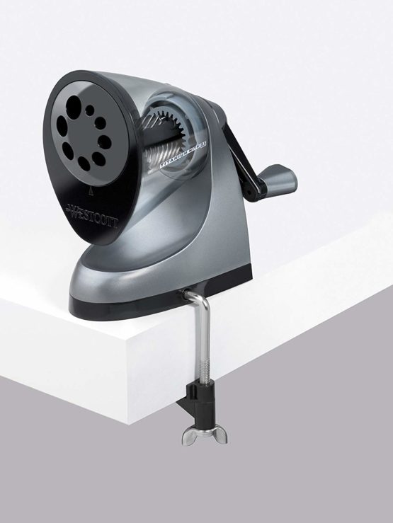 Westcott E-16549 00 iPoint ClassAct Manual Pencil Sharpener with Anti-Microbial Protection - Grey - Image 2