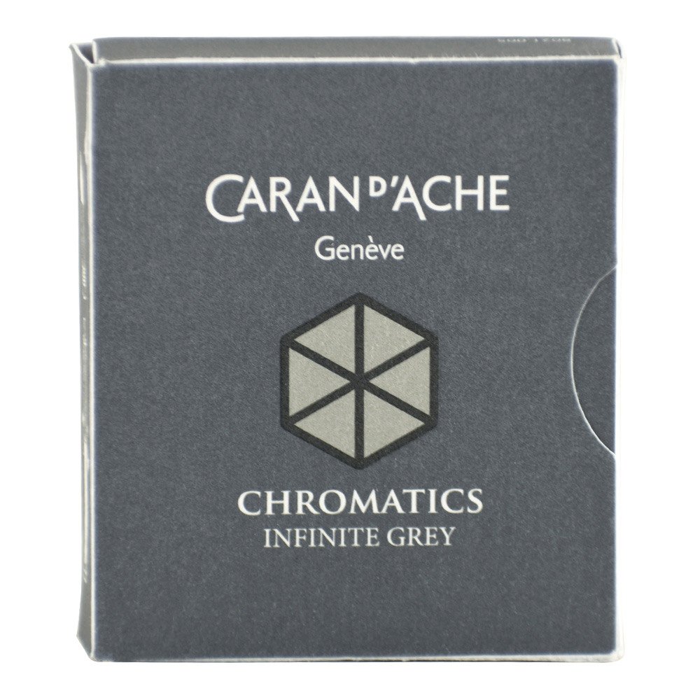 Caran d'Ache CD8021.005 Ink Cartridges - Infinite Grey (Pack of 6)