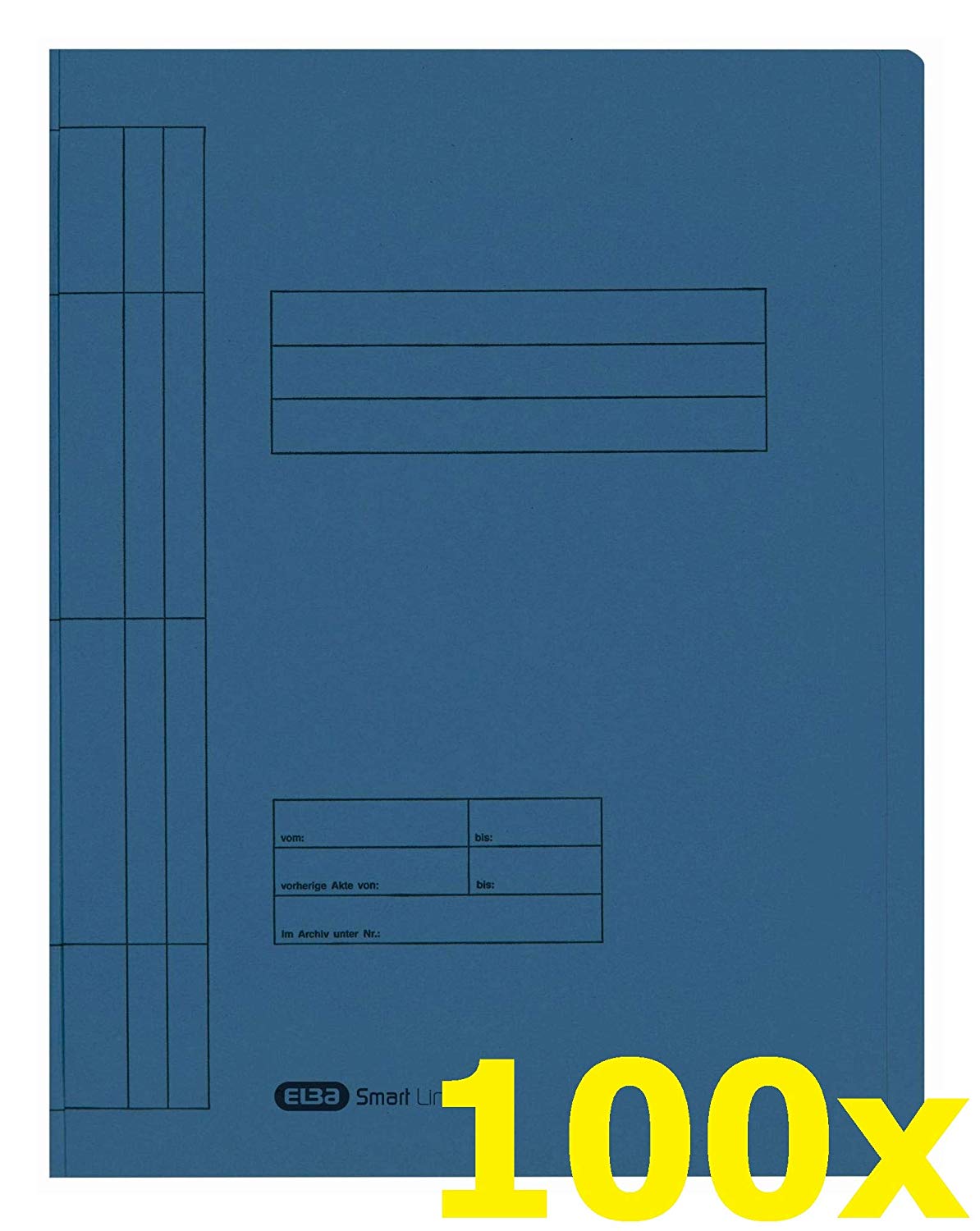 Elba 20451BL 250 g/sq. m Manila Cardboard for 200 DIN A4 Pages Set of 100 Blue Loose-Leaf Binder Blue