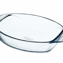 Pyrex Optimum Glass Oval Roaster High Resistance Easy Grip 35x24 cm, 2