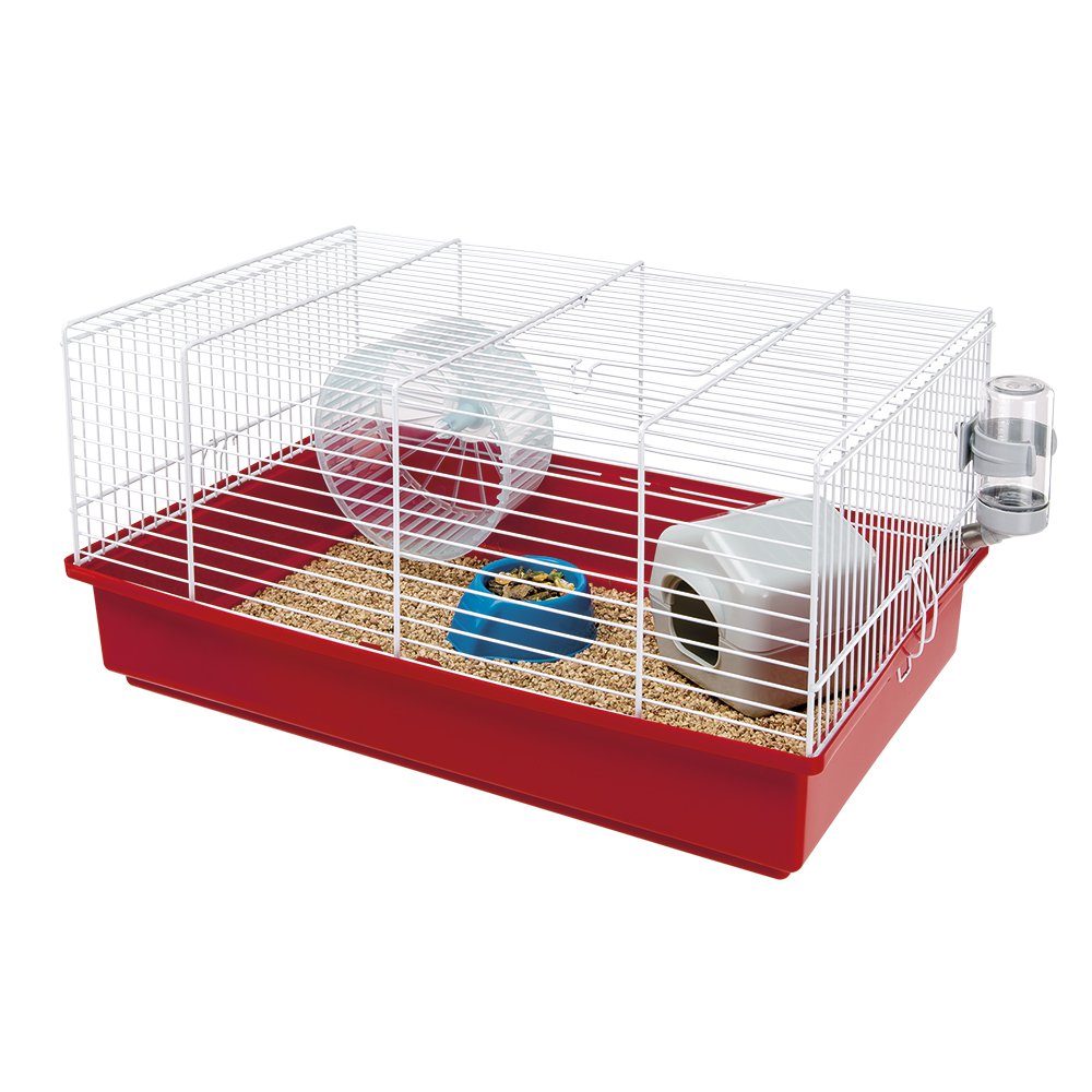 Ferplast CRICETI 9 Large Hamster Cage, Fully Equipped, Comfortable Interactive Habitat, Exercise Wheel & Accessories Included