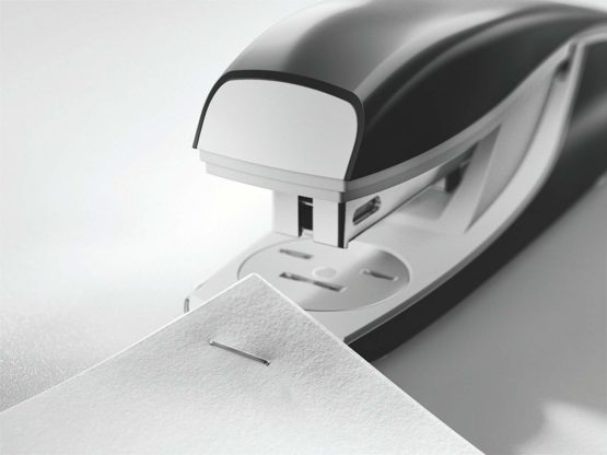 Leitz 55020020 Ergonomic Metal Stapler, Light Red - Image 2