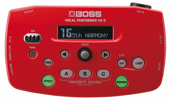 BOSS Ve-5 Vocal Performer Red