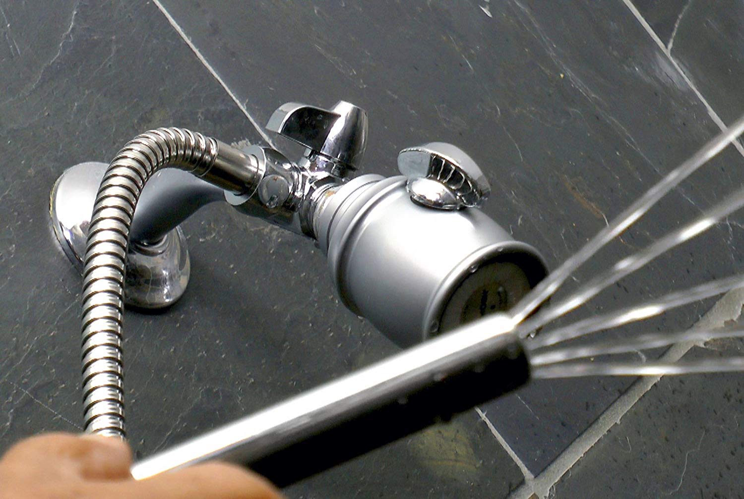 Cleanstream Shower Enema System with 6Foot Metal Hose, Dual Nozzle Set (3.5 & 5 Inch) - Image 3