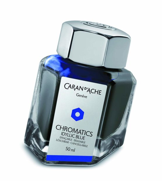 Caran d'Ache 50ml Chromatics Ink Bottle - Iddyllic Blue