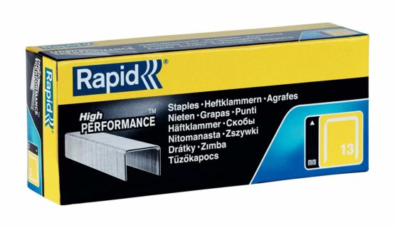 Rapid High Performance Staples, No.13, Leg Length 6 mm,, 11830700 - 5000 Pieces - Silver - Image 3