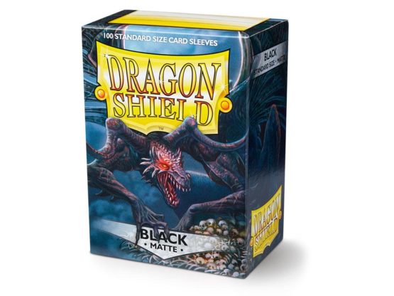 Dragon Shield 11002 Matte Standard Size Sleeves 100pk-Black